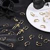 20Pcs Brass Micro Pave Clear Cubic Zirconia Leverback Earring Findings KK-BBC0029-05-4