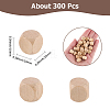 300Pcs Unfinished Schima Woods Block DJEW-SP0001-52C-2