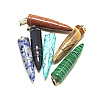Natural & Synthetic Mixed Stone Pointed Pendants G-S293-12-1