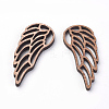 Undyed Wooden Sewing Big Pendants LS-WOOD-S037-105-2