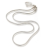 Brass Wheat Chain Necklaces for Women Men NJEW-M295-01P-1