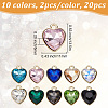20Pcs 10 Colors Golden Plated Alloy Pendants FIND-FI0001-24-2