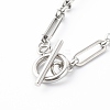304 Stainless Steel Figaro Chain Necklace NJEW-JN03567-01-4