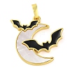 Halloween Theme Brass Enamel Pendants KK-S401-04G-C-1