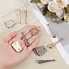 6Pcs 3 Colors Retro Alloy Cord Ends FIND-GA0004-76-3