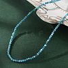 Natural Apatite Beaded Necklaces NJEW-JN02492-02-1