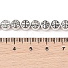 Tibetan Style Flat Round Alloy Bead Strands TIBEB-O007-09-NR-2