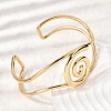 304 Stainless Steel Cuff Bangles for Women BJEW-P387-03G-3