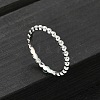925 Streling Silver Plain Band Rings RJEW-P164-01A-P-1