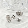 304 Stainless Steel Stud Earrings for Women EJEW-F351-02P-2