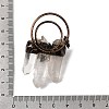 Natural Quartz Crystal Prism & Amethyst Big Pendants G-A270-02R-3