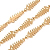 304 Stainless Steel Fishbone Link Chains SA-CBAE0F2-02G-1