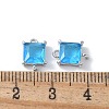 Brass Pave Cubic Zirconia Connector Charms KK-F892-53P-05-3