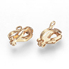 Brass Clip-on Earring Findings KK-R071-11RG-1