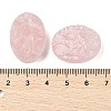 Natural Rose Quartz Cabochons G-K338-38B-02-3