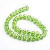 Handmade Silver Foil Glass Round Beads FOIL-I008-02A-2