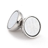Rhodium Plated 925 Sterling Silver Magnetic Clasps STER-A001-02A-P-3