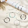 24Pcs 4 Colors Stainless Steel Cross Link Bracelets BJEW-GO0001-31-4
