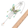 3Pcs 3 Colors Stainless Steel Resin Butterfly Suncatcher HJEW-TA00452-4