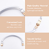 2Pcs 2 Styles Aluminum Purse Handle Frames FIND-BBC0005-29-7