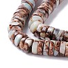 Assembled Synthetic Bronzite and Flower Amazonite Beads Stands G-I318-01B-3