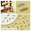   100Pcs 2 Colors Tibetan Style Alloy Links TIBE-PH0002-17-4