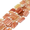Natural Banded Agate/Striped Agate Beads Strands G-L544-044-1