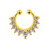 Alloy Crystal Rhinestone Hoop Nose Rings for Women Men WGB2B16-01-1