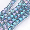 Electroplate Glass Bead Strands EGLA-R064-6mm-09-1