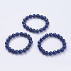 Natural Lapis Lazuli Beaded Stretch Bracelets BJEW-I253-10mm-09-2