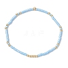 2Pcs Glass Seed Beaded Stretch Bracelets Sets for Women BJEW-MZ00296-02-3