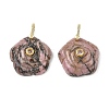 Natural Rhodonite Carved Pendants GG-CBAF4FB-01G-06-1