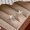 925 Sterling Silver Starfish Stud Earrings DN7579-2