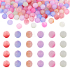 120Pcs 6 Colors Acrylic Beads SACR-TA0001-26-8