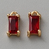 Golden Brass Micro Pave Cubic Zirconia Charms KK-WH0079-130A-1