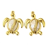 Natural Shell Pendants X-STAS-P341-02G-02-1