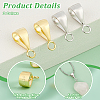 12Pcs 2 Colors Sterling Silver Tube Bails STER-PH0002-32-4