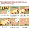 SUPERFINDINGS 2 Rolls 2 Colors Stamping Hot Foil Paper DIY-FH0006-86-6