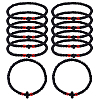 12Pcs Adjustable Polyester Braided Bead Bracelets for Men Women BJEW-HY0002-70A-1