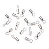 304 Stainless Steel Fold Over Crimp Cord Ends STAS-P434-05C-P-1