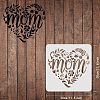 Plastic Reusable Drawing Painting Stencils Templates DIY-WH0172-388-2