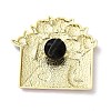 Black Cat & Flower Enamel Pins JEWB-Z048-09G-02-2