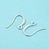 925 Sterling Silver Hoop Earring Findings STER-H107-04S-3