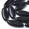 Synthetic Blue Goldstone Beads Strands G-B078-E14-01A-4