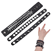 3Pcs Punk Style Imitation Leather Cord Bracelets BJEW-WH0014-076A-1