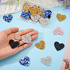Polyester Hotfix Rhinestone Iron on Patches Applique Patch FIND-TA0002-53B-7