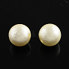 ABS Plastic Imitation Pearl Round Beads X-SACR-Q105-24C-1