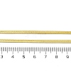 Brass Flat Snake Chain Necklaces NJEW-A042-02G-02-5