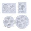 Boutigem 4Pcs 4 Style Pendant Silicone Molds DIY-BG0001-48-9