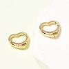 Brass Micro Pave Clear Cubic Zirconia Spring Gate Rings ZIRC-F146-01B-3